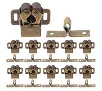 Healeved Chiusura della Porta a Leva in Ferro Battuto, Set da 20 Pezzi Marrone, Cattura Palla Resistente all’Usura per Armadi e Mobili, per Cucina