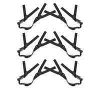 Healeved Cinturini per Casco da Lavoro Regolabili 6 Pezzi, Cinghie Mento con Fibbia a Sgancio Rapido, Accessori per Caschi Protettivi con Finitura UV Resistente, Adatti per Uso