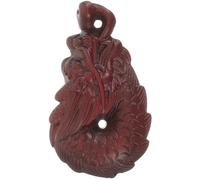 Healeved Ciondolo in Legno di Rosa dal Design Drago Inciso, Portachiavi Decorativo da Appendere alla Borsa Vintage, Ornamento Artigianale per DIY e Regalo Raffinato