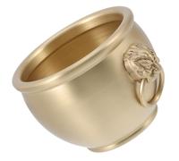 Healeved Ciotola in Ottone per la Fortuna e Ricchezza Decorazione da Tavolo per la Casa e Ufficio Bacino della Fortuna Tradizionale Finitura Satinata Dimensioni Compatte e Design