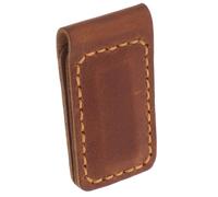 Healeved Clip Magnetica Multifunzione in Pelle Vintage Fermasoldi Segnalibro Elegante e Organizer Cavi Resistente e Artigianale per Uomo Colore Marrone