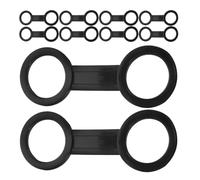 Healeved Clip per Snorkeling in Silicone Nero 10 Pezzi Leggeri e Compatti Accessori per Immersioni Subacquee Adulti per Avventure Sottomarine