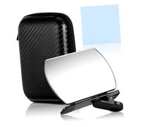 Healeved Clip Specchio per Fotocamera Mobile, Angolo Regolabile, Nero | Vetro e Pvc, Design a Clip Antiscivolo, Custodia Inclusa, per Paesaggi e Casa