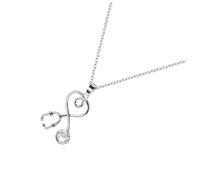 Healeved Collana Con Dell'Amore 1 Pezzo Collana In Oro Collana Alla Moda Collana Da Donna Collana Con Ciondolo Gioielli Di Moda Lega Bianca