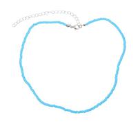 Healeved Collana Girocollo Donna Perline di Riso Colorate Blu, Elegante e Chic, in Metallo Resistente, per Feste Addio al Nubilato e Serate tra Amiche