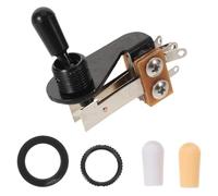 Healeved Commutatore Levetta per Chitarra Elettrica Selettore Vie per Pickup Parte di Ricambio per Chitarra Interruttore Bilanciere Cappucci delle Manopole Adatto per Sostituzione