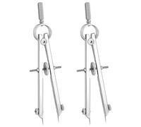 Healeved Compasso da Disegno Professionale in Metallo Molla Avanzata Set da 3 Pezzi per Scuola e Ufficio Bussola Matematica per Studenti e Disegni Tecnici di Precisione