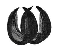 Healeved Confezione Da 2 Fasce Per Bianche Larghe Ed Elastiche Non Elastiche Per Donne Per Allenamento Yoga Corsa Vita Quotidiana E Occasioni Speciali