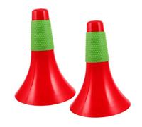Healeved Coni di Agilità per Allenamento Calcio in Plastica Rossi e Verdi, Set 2 Pezzi per Esercizi Sportivi Indoor e Outdoor, Coni Marcatori Portatili per Campi da Gioco e attività