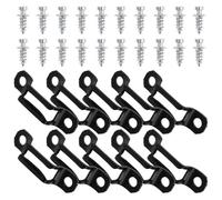 Healeved Connettori a Vite Nascosti per Mobili 100 Pezzi in Acciaio Ispessito Blocco Scorrevole, Elementi di Fissaggio Invisibili per Armadi e Ripiani, Accessori per Montaggio Armadietti,