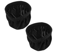 Healeved Copri Cuffie Lavabile Elastico Nero, Protezione Antipolvere Riutilizzabile per Auricolari, Confezione da 2 Pezzi per Cuffie Over-ear Minimaliste