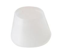 Healeved Copri Fondo per Racchetta da Tennis in Silicone Bianco Elastico | Supporto per Dita, Riduce L'affaticamento della Mano, Protegge L'estremità del Manico, per Allenamento