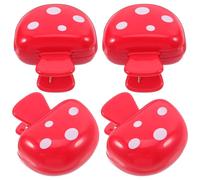 Healeved Copri-Testine Spazzolino da Viaggio a Fungo 4 Pezzi Custodia Portatile in Plastica Resistente Tappo Copri-Spazzolino Anti-Polvere per Campeggio Viaggio Palestra e Scuola