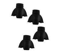 Healeved Copripiede in Gomma Antiscivolo Per Bastoni Da Trekking e Stampelle, Set Da 4 Pezzi Puntali Rimovibili, Per Anziani e Uso Su Superfici Dure Come Marciapiedi e Sentieri Di Escursionismo