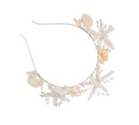 Healeved Corona di Conchiglie Stella Marina Fascia per Capelli da Sposa per Donne e Ragazze Copricapo per Acconciature da Sposa Accessori per Capelli da Spiaggia