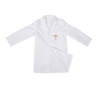 Healeved Costume da Dottore per 120-130 Cm, Vestito Cosplay per Giochi di Ruolo e Spettacoli Teatrali, Abito Bianco Riutilizzabile per Feste e Attività Educative