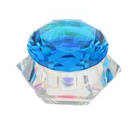 Healeved Cristal Cup Per Nail Art Con Coperchio Contenitore Per Manicure Utensile Per Ricostruzione Unghie Per Uso Professionale e Personale