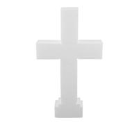 Healeved Croce in Schiuma: Modello di Croce in Schiuma Non Rifinito per progetti di Artigianato Religioso, Decorazioni per la Festa della Santa Comunione, 17,3x11,8''