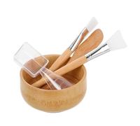 Healeved Cucchiaio Portatile Set 5 Pezzi per Maschere Viso, Spatola per Applicare Maschere e Spazzola per Routine Make Up a Casa