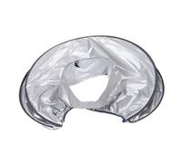 Healeved Cuffia Termica per Chioma in Poliestere Argento Calore Trattenuto, Design Spazioso ed Elastico per Esperienza Confortevole, per Shampoo Bed e Thai Head Spa