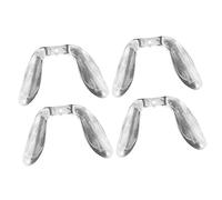 Healeved Cuscinetti Nasali in Silicone per Occhiali Tr90, Naselli a U Sagomati per Adulti e Ragazzi, Set da 4 Pezzi per Sostituzione Montature e Supporto Naso Confortevole