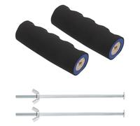 Healeved Cuscinetti per Ascelle per Stampelle Inserto in Legno e Spugna, Imbottitura Antiscivolo e Confortevole, Accessori per Mobilità Esterna e Riabilitazione