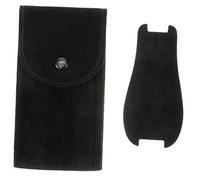 Healeved Custodia da Viaggio per Orologio Pearl Flock Bottone a Pressione, Borsa Portatile per Orologio Nera, Protezione Compatta per Orologi da Polso