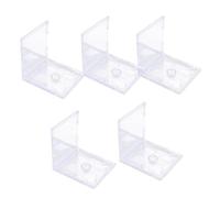 Healeved Custodia per CD Doppia Trasparente in Plastica Rigida Confezione da 5 Pezzi con Vassoio Porta CD/Dvd Standard per Archiviazione e Protezione Durante Trasporto