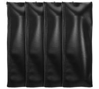 Healeved Custodia per Microfono Portatile in Pelle PU Set da 4 Pezzi Zip Borsa Leggera e Compatta per Trasporto e Protezione Microfoni Adatta per Cantanti e Uso Esterno