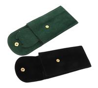 Healeved Custodia Portaorologi da Viaggio per Uomo e Donna, 2 Pezzi Lint Chiusura a Bottone, Organizer Portatile per Orologi, per Viaggi e Uso Quotidiano