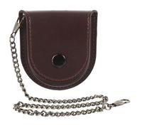 Healeved Custodia Protettiva Orologio da Tasca Vintage in PU 2 Scomparti Compatta 2.8X2.8X1.2 Pollici per Uso Esterno e Protezione da Graffi