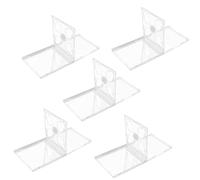 Healeved Custodia Trasparente per Conservare e Proteggere Dischi CD o Dvd per CD Doppia con Vassoio Assemblato in Plastica Resistente, Confezione da 5 Pezzi