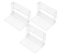 Healeved Custodie per Cassette Audio Organizer Affidabile Set di 3 in Plastica Trasparente Vintage per Protezione e Archiviazione su Scrivania e Hobby