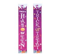 Healeved Decorazioni di Halloween per Porta Striscioni Appesi Poliestere, Stile Classico e Raffinato per Festa di Halloween e Addobbo Casa