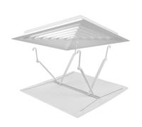 Healeved Deflettore per Condizionatore D’aria da Soffitto Quadrato 45x45 Cm Bianco, Deviatore del Vento per Aria Condizionata Centralizzata, Guida Flusso Aria per Uffici e Abitazioni