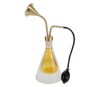 Healeved Diffusore di aromaterapia in vetro - Flacone di vetro per test di fragranza con pompa a pressione manuale - Flacone per campionamento di oli essenziali - Dispositivo portatile per