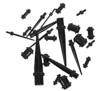 Healeved Dilatatore Orecchie in Acrilico Nero, 23 Pezzi, Graduale | 1, 3mm Fino a 10mm, Leggero e Confortevole, per Tunnel Auricolari e Studio Piercing