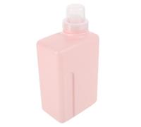 Healeved Distributore di Sapone Liquido per Bucato 1000 Ml Flacone Erogatore Quadrato in Pe Rosa Contenitore Ricaricabile Anti-perdite per Detergenti Domestici e Lavanderia