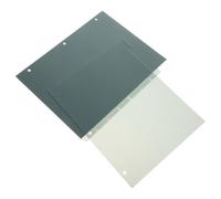 Healeved Divisori per Indici A4 a 3 Fori in Plastica Pp Semitrasparente, Set da 8 Fogli con Linguette, Accessori per Raccoglitori e Quaderni per Organizzazione Documenti e Ufficio