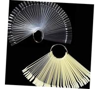 Healeved Espositore A Forma Di Ventaglio Per Unghie 3 Pezzi Accessorio Per Manicure Per Esercitarsi Nella Nail Art