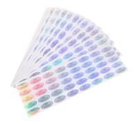 Healeved Etichette Adesive in Pvc 500 Ovali Qc Pass Impermeabili Chiara e Resistente Sbiadimento per Controllo Qualità Magazzino per Warehouse e DIY