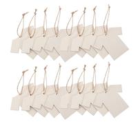Healeved Etichette Sagomate in Legno a Forma di Maglietta da 20 Pezzi con Spago, Tag Stringa Vuote per Confezionamento, Cartellini Espositivi per Abbigliamento e Decorazioni Fai da