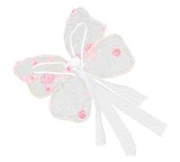 Healeved Farfalla in Pizzo per Ragazze Trama Fine e Tessuto Confortevole, Accessorio Elegante per Costume Cosplay e Spettacoli Sul Palco