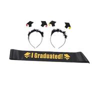 Healeved Fasce Per Laurea Cerchietto Per Laurea Decorazioni Per Per Laureati Kit Fascia Per Accessorio Per Costumi Copricapo Cintura Per Spalle Adatto Ragazze