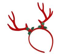 Healeved Fascia Corna Di Renna Realistica Design Corna Grandi e Floccato Per Natale Cosplay Feste in Maschera e Servizi Fotografici Regolabile Per Tutte