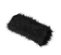 Healeved Fascia Invernale Donna in Pelo Sintetico Nero Morbida e Calda Copricapo Elastico One- Scelta Etica Senza Pelliccia Vera per Headwear Femminile