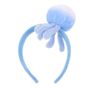 Healeved Fascia per Chioma a Forma di Medusa in Peluche Blu Accessori per Chioma a Tema Animale Marino per Bambine e Cosplay Cerchietto Morbido per Feste di Halloween e Travestimenti