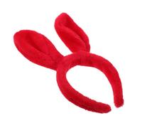 Healeved Fascia Per Orecchie Da Coniglio Orecchie Da Coniglio Cosplay Orecchie Da Coniglio Rosse Accessori Donne Conigliette Orecchie Da Coniglio Adulto Costume Da Coniglietta Peluche Rosso