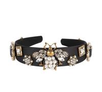 Healeved Fascia Per Vintage Barocco Con Perle e Strass Accessori Eleganti Per Donne Cerchietto Ampia Per Feste e Eventi Speciali