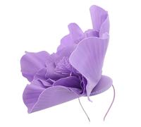 Healeved Fascinator da Donna con Grande Fiore Floreale Esagerato Fascia Capelli Elegante e Leggera Copricapo Artigianale per Tea Party Matrimonio e Carnevale Accessorio Moda Statement